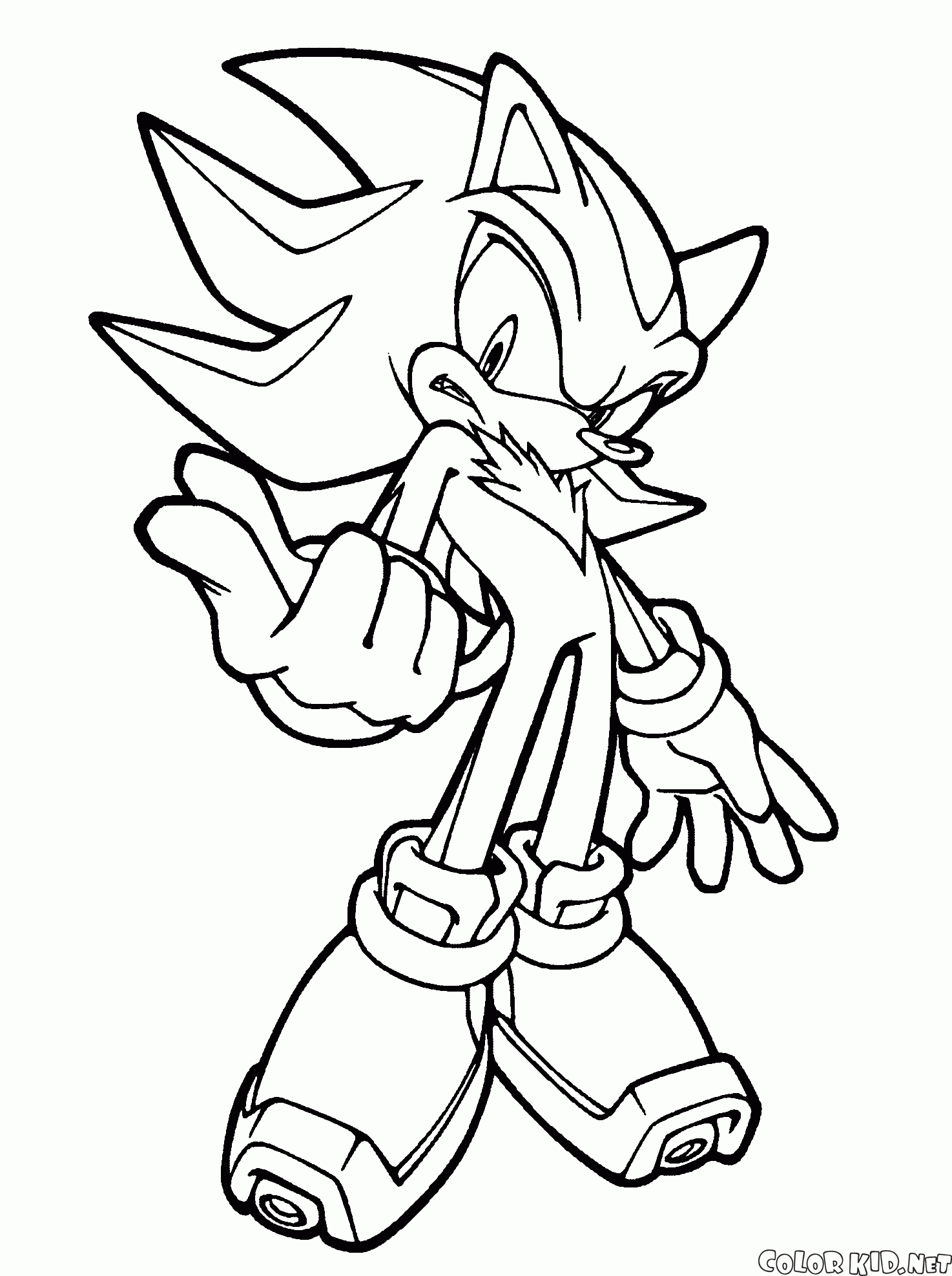 sonic shadow coloring pages sonic shadow coloring pages
