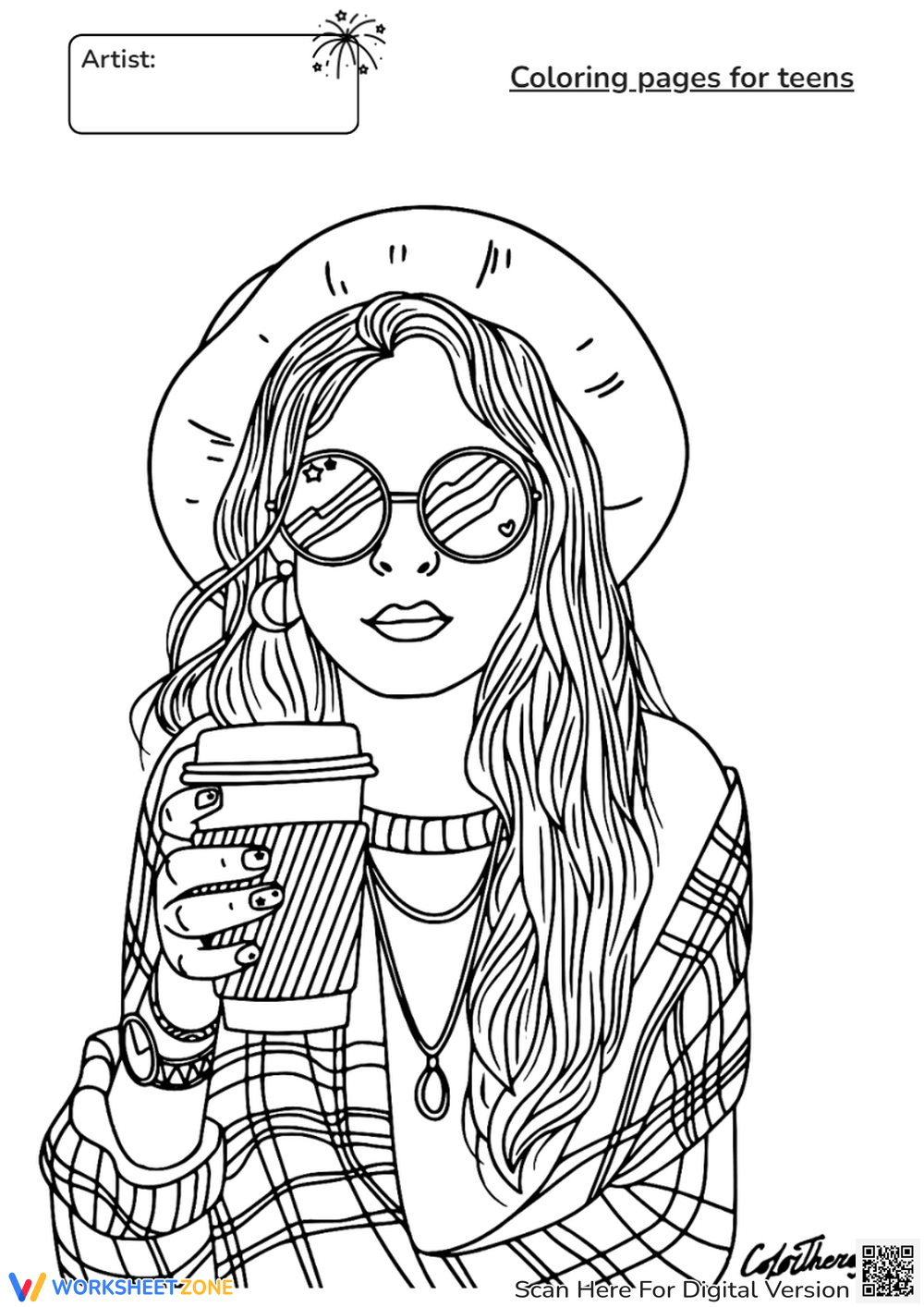 Coloring Pages For Teens Online And Printables 