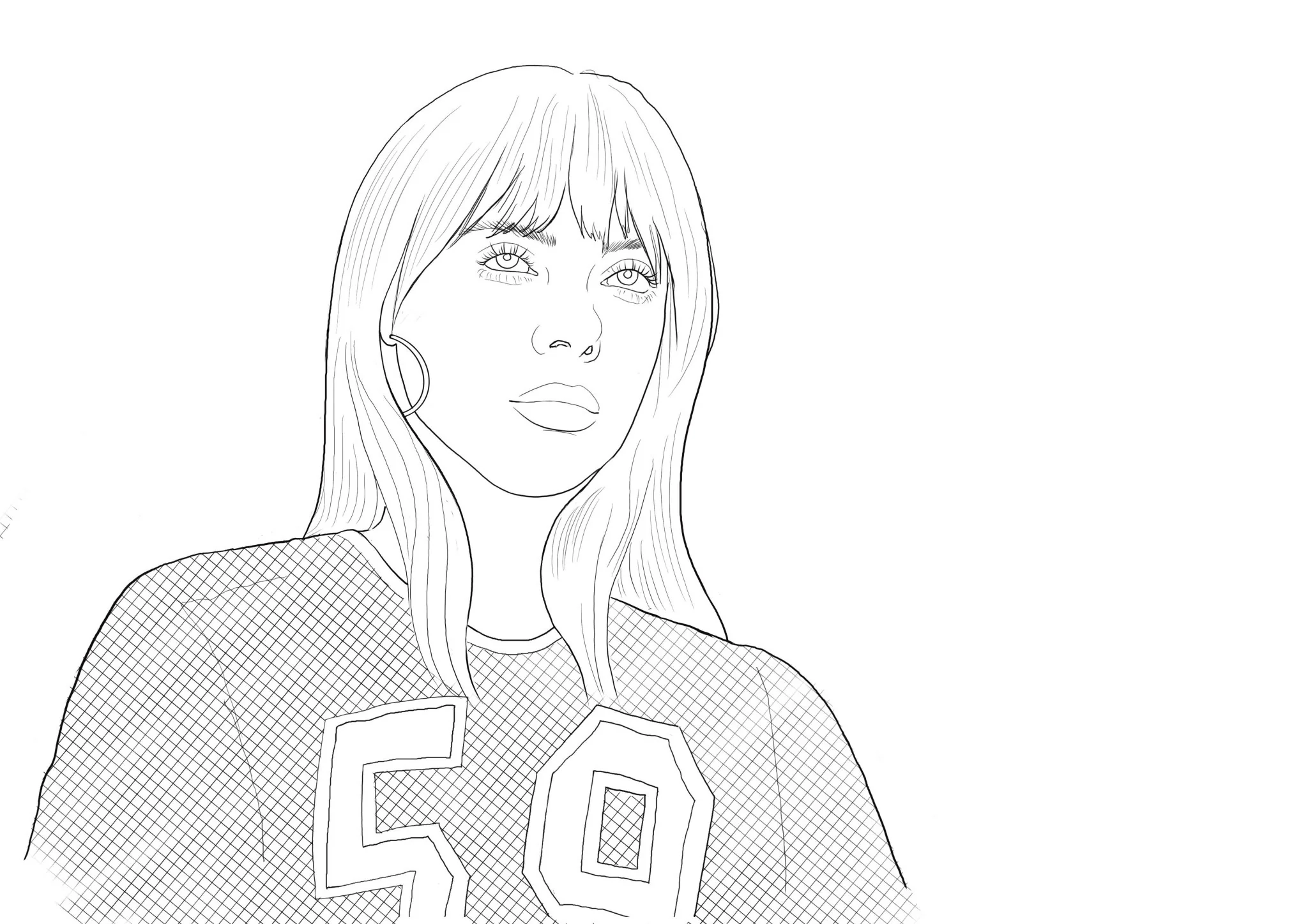 Colour Me Good Billie Eilish Coloring Book Bubblegum Market