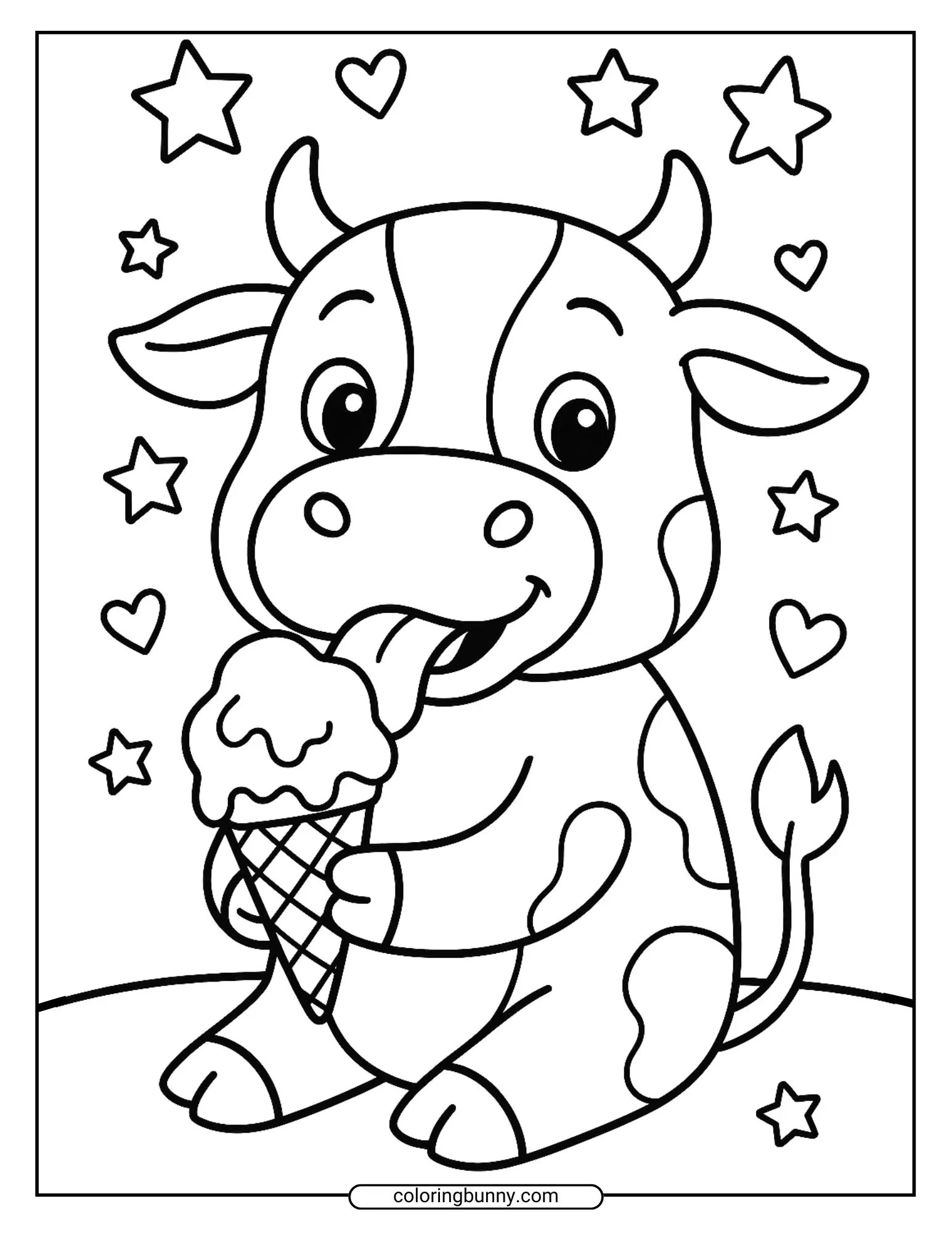 Cow Coloring Pages 46 Free Printable PDFs