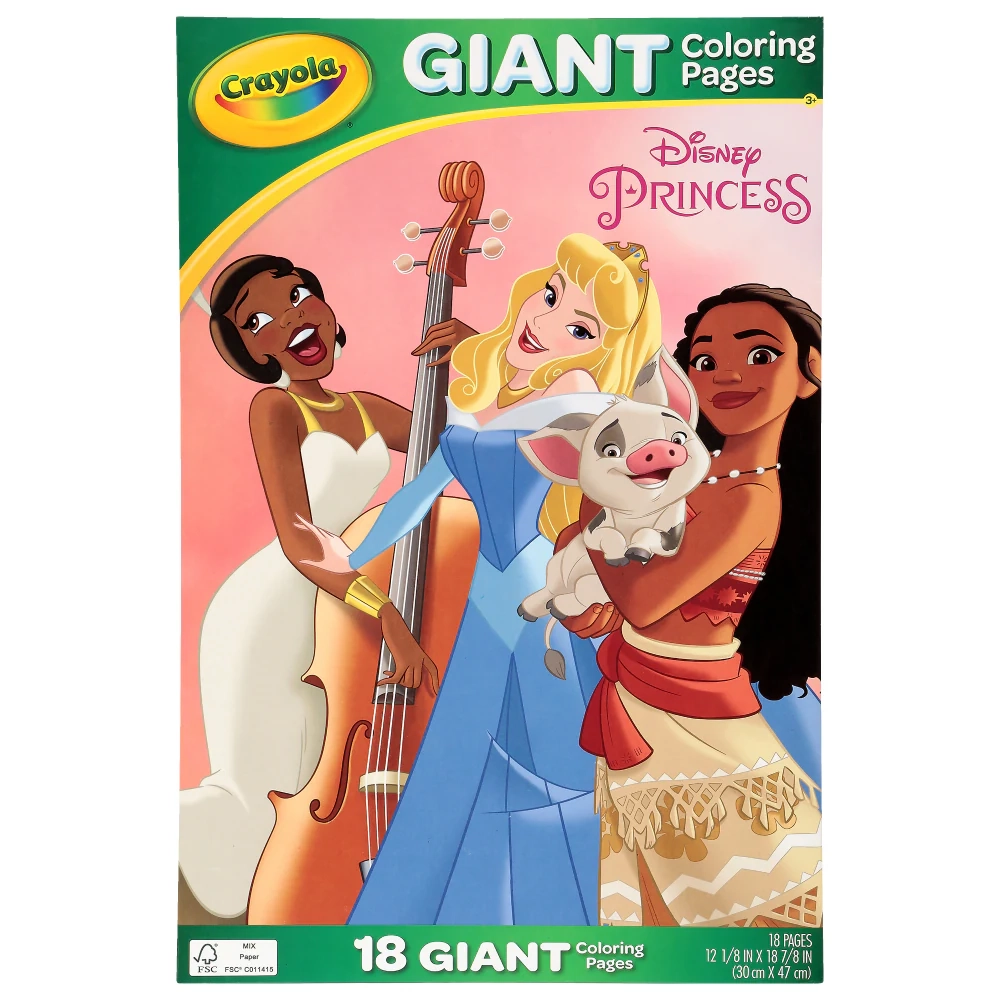 Crayola Disney Princess Giant Coloring Pages 1 Ct Dillons Food Stores