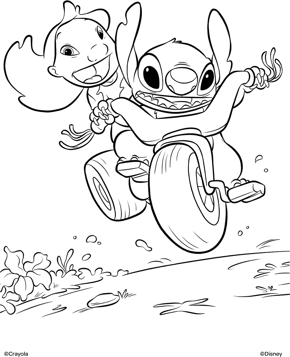 stitch coloring pages free