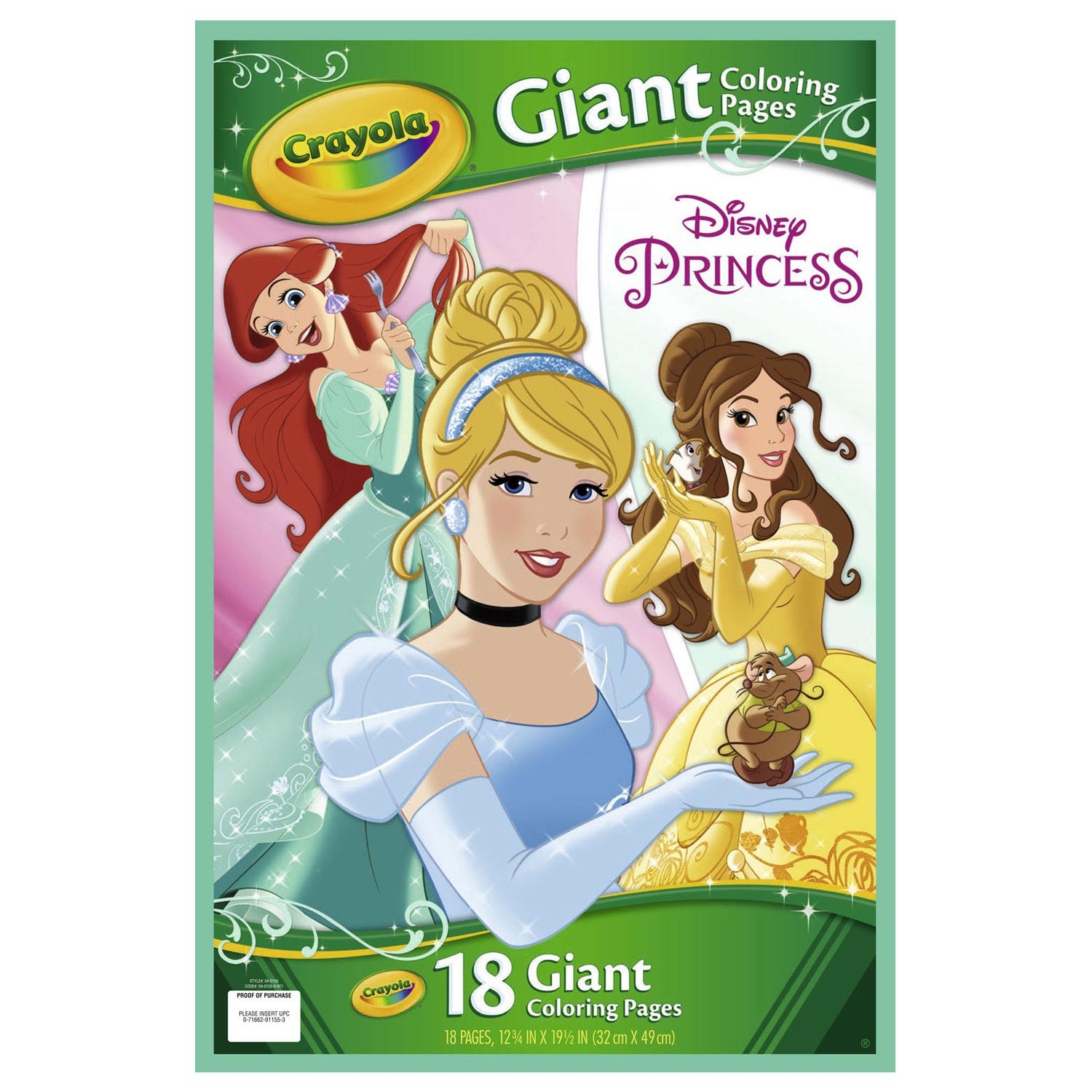 Crayola Giant Coloring Pages Disney Princess Thimble Toys