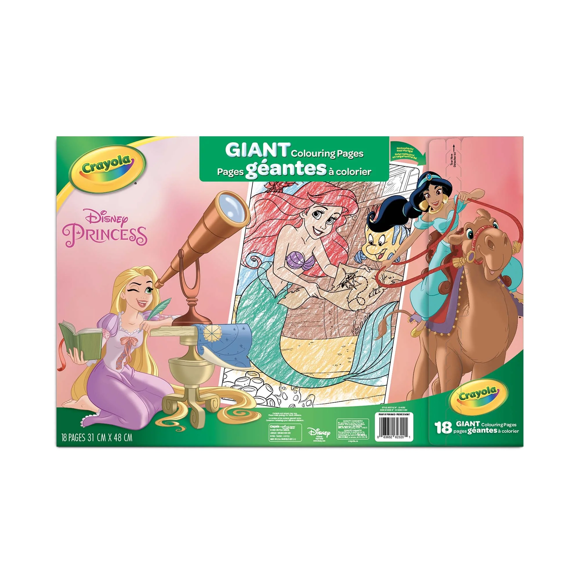 Crayola Giant Colouring Pages Foldalope Disney Princess Crayola Canada