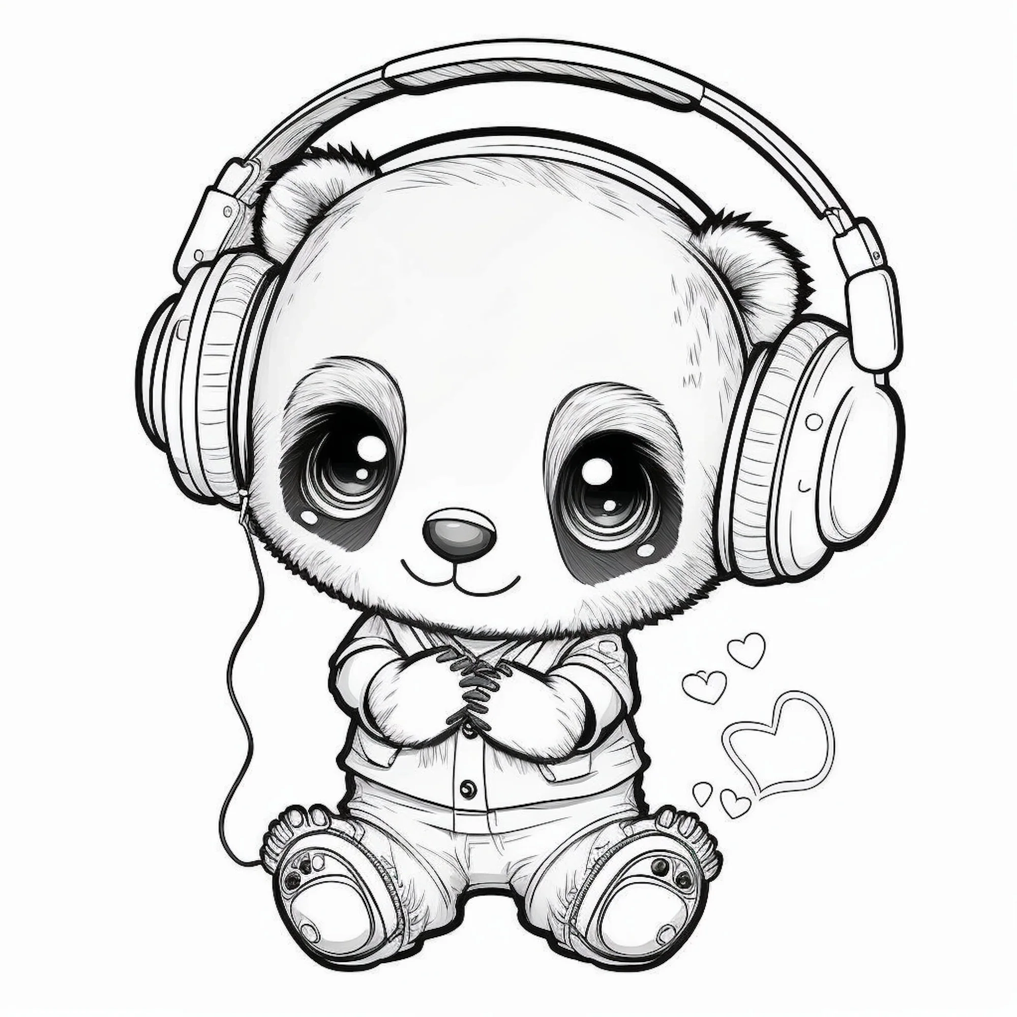 Cute Cartoon Animal Coloring Pages Etsy