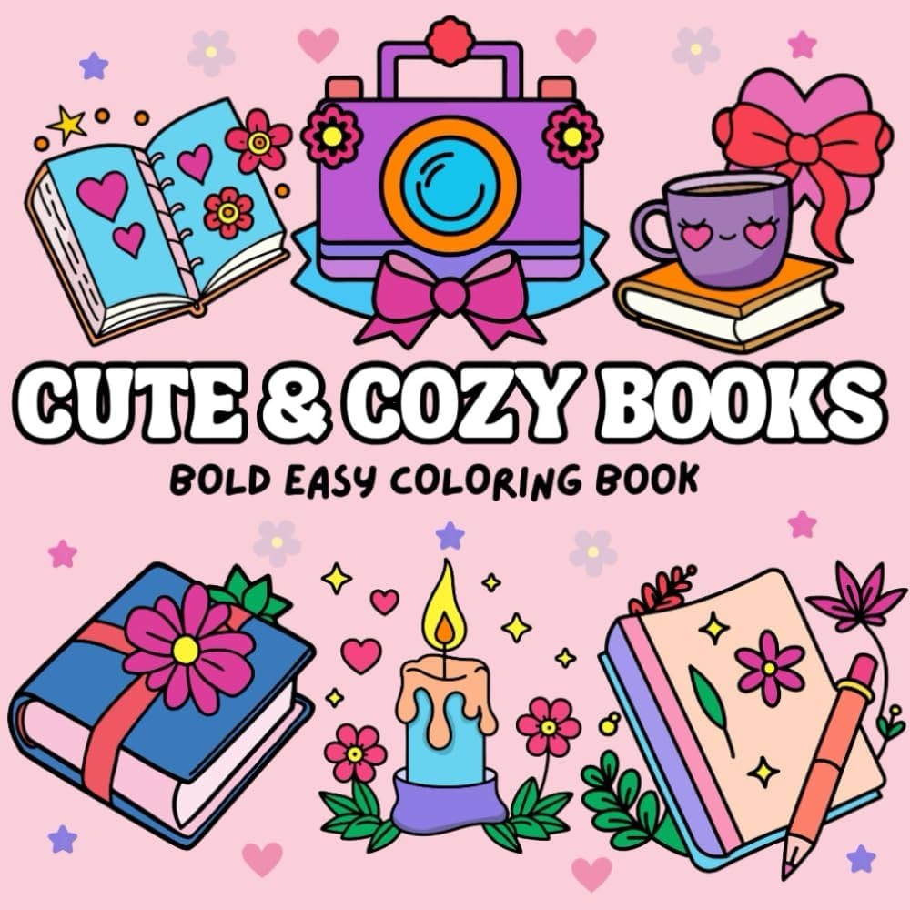 Cute Cozy Easy And Adorable Book Themed Coloring Pages For Kids Ages 3 7 Bold Fun Designs To Spark Imagination Bold Easy Coloring Books Press Doodlebug 9798280888395 Amazon Books Cute Cozy Easy And Adorable Book Themed Coloring Pages For Kids Ages 3 7 Bold Fun Designs To Spark Imagination Bold Easy Coloring Books Press Doodlebug 9798280888395 Amazon Books