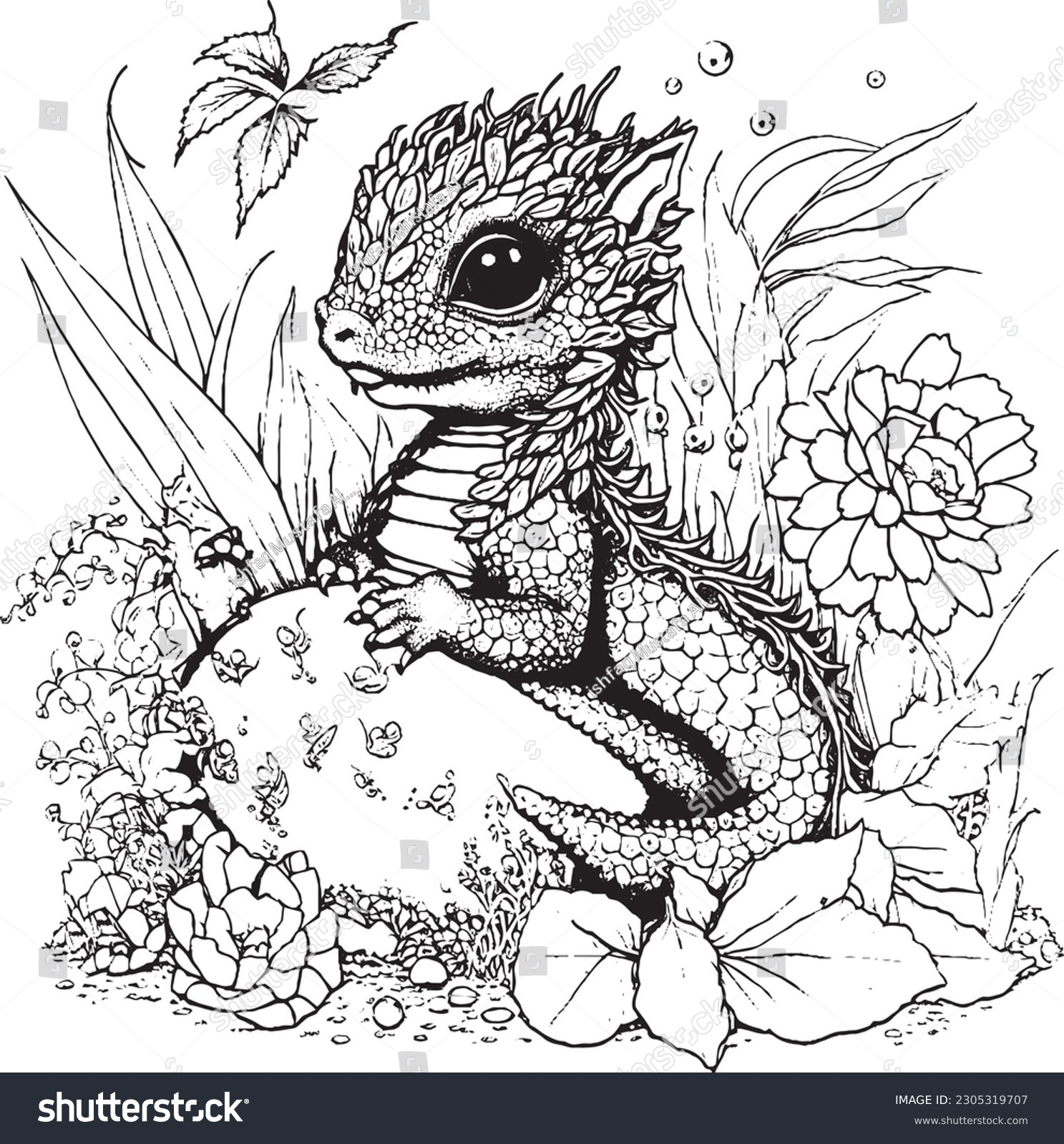 coloring pages of realistic dragons