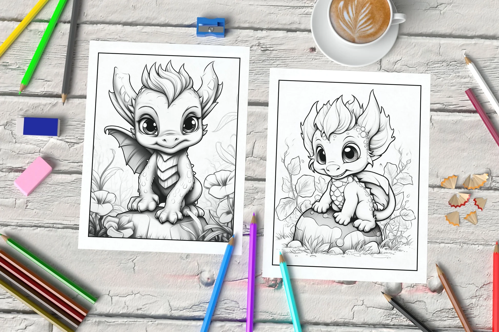 coloring pages of dragons