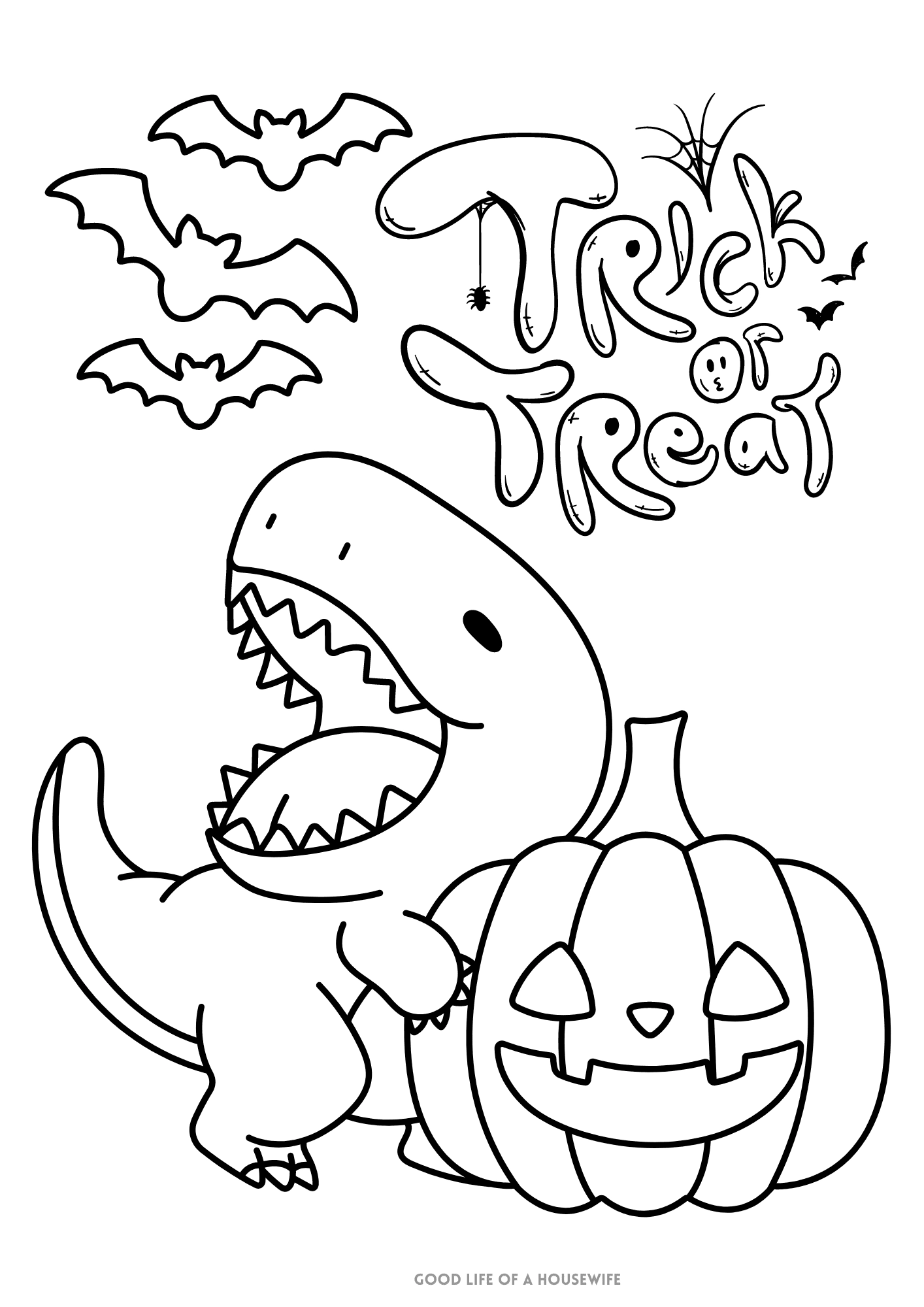 Cute Halloween Coloring Pages For Kids Good Life Of A Housewife