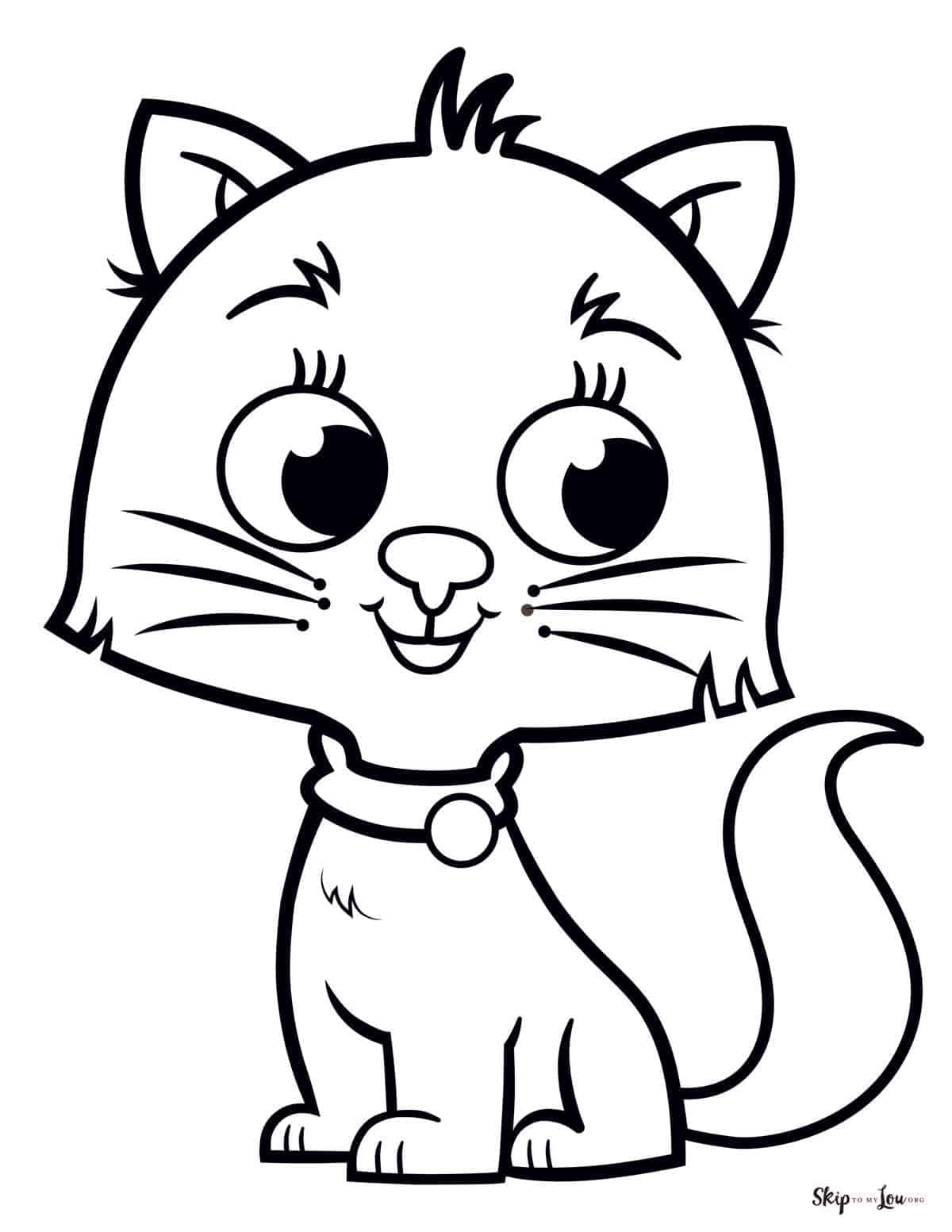 Cute Kitty Coloring Pages Skip To My Lou Cute Kitty Coloring Pages Skip To My Lou