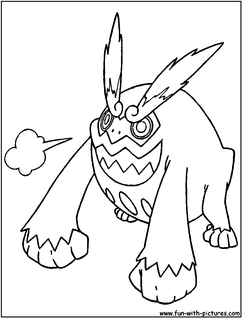 Darmanitan Coloring Page Darmanitan Coloring Page
