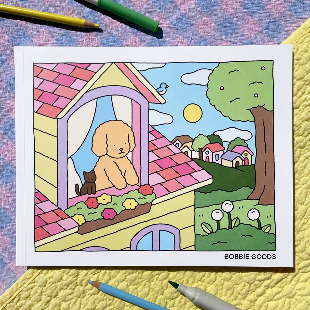 Day To Night Coloring Book Bobbie Goods