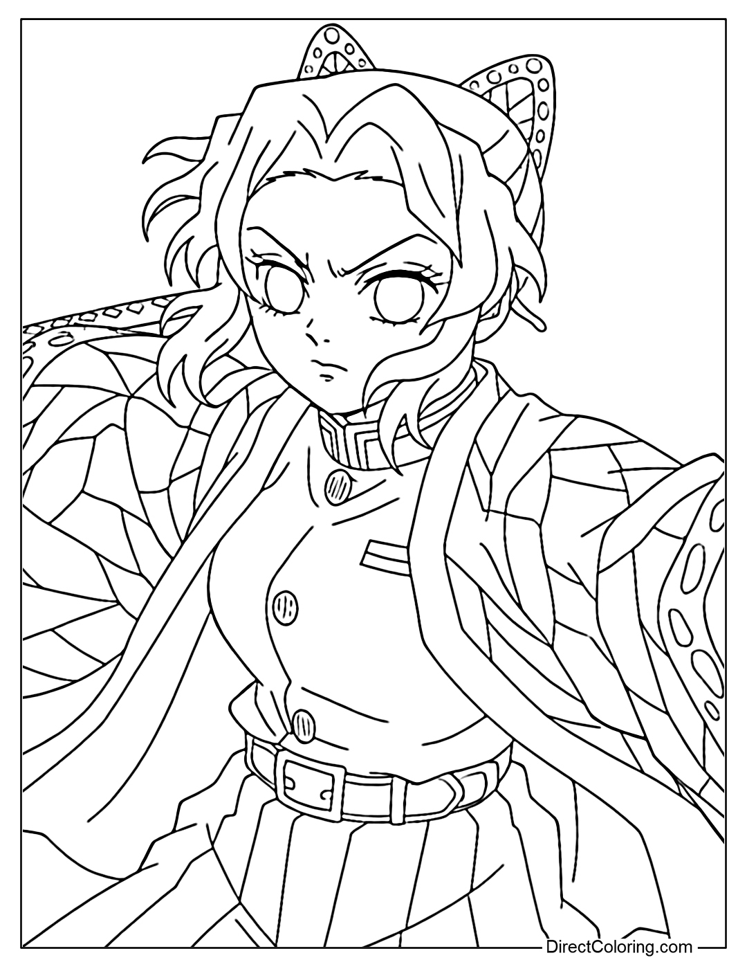 Demon Slayer Infinity Castle Coloring Pages Free PDF To Download And Print