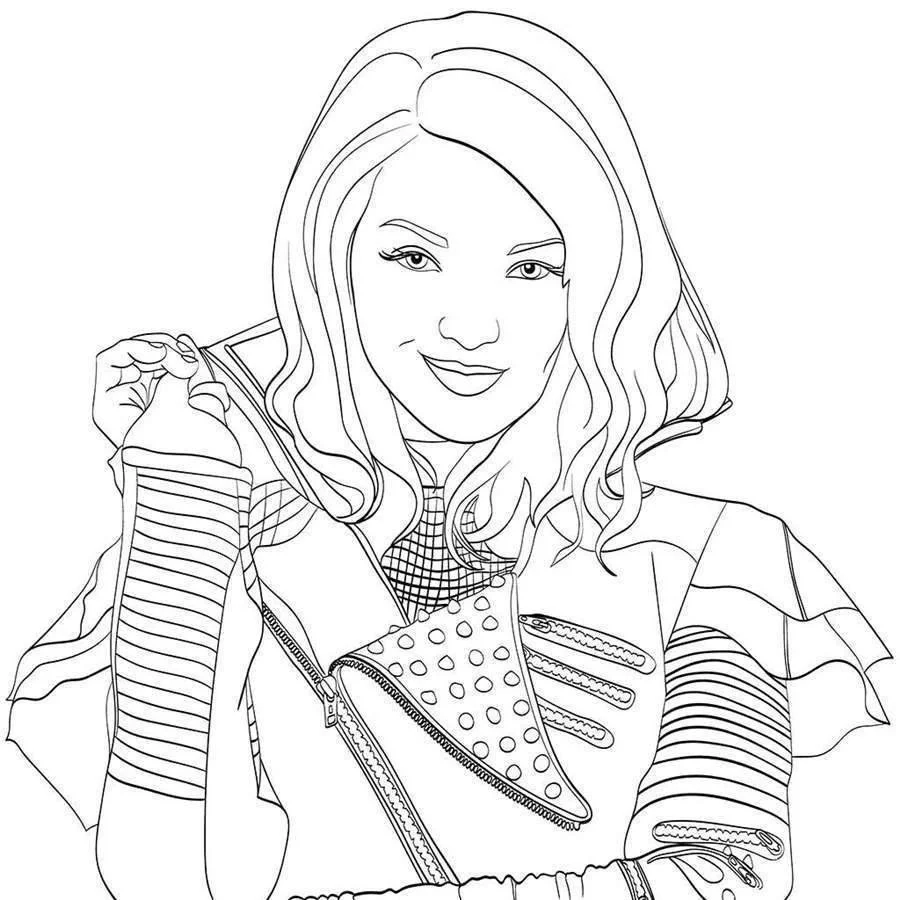 Descendants Coloring Pages To Print Free Printable Coloring Pages