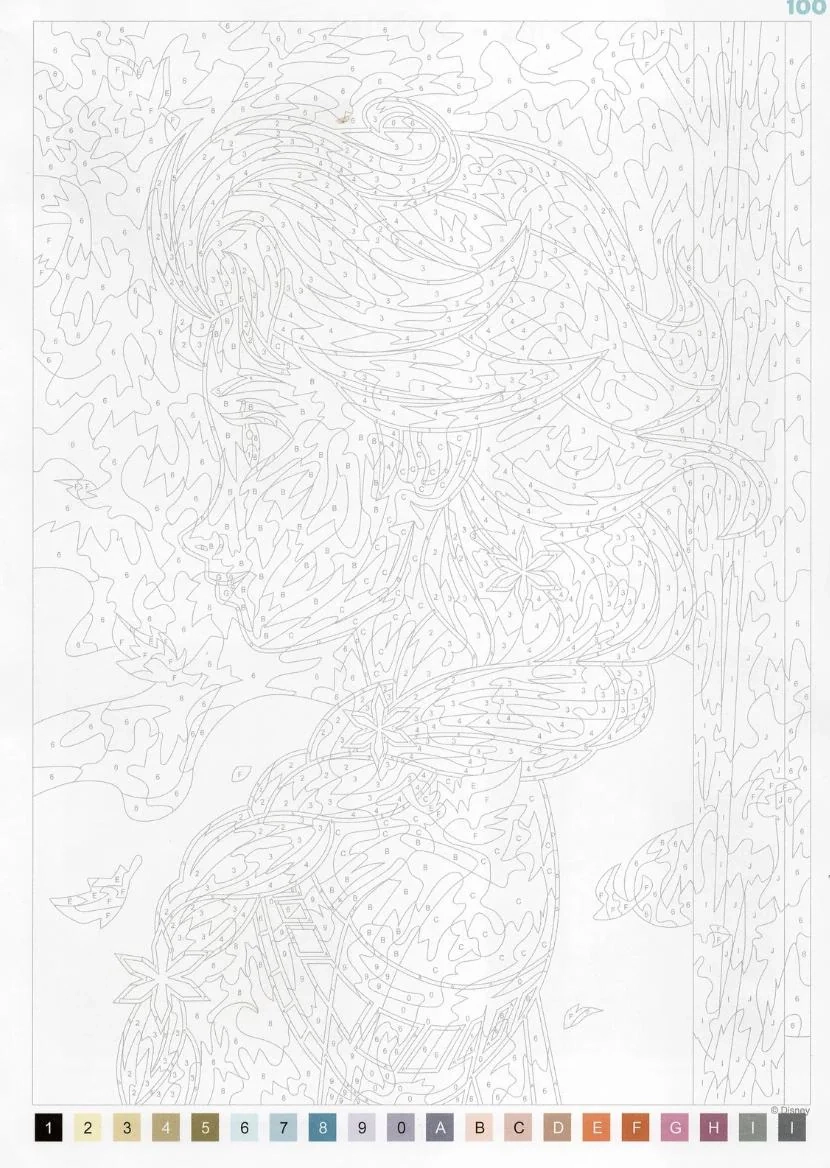 color by number disney books