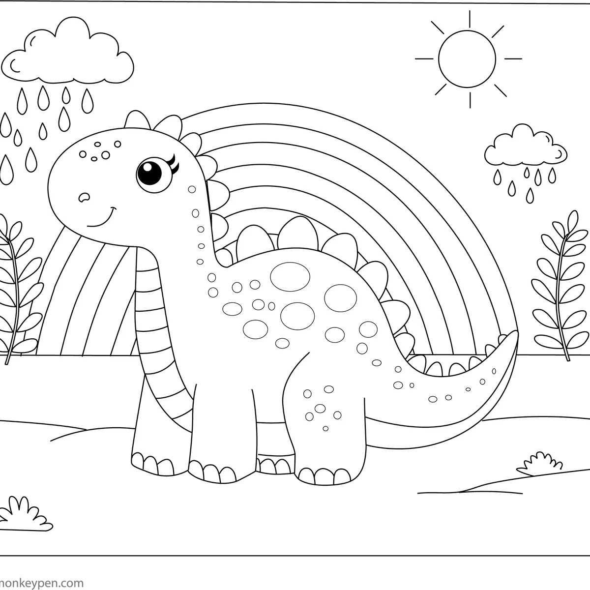 dinosaur coloring pages free to print