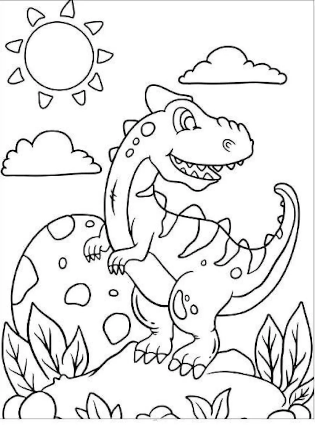 printable colouring pictures of dinosaurs