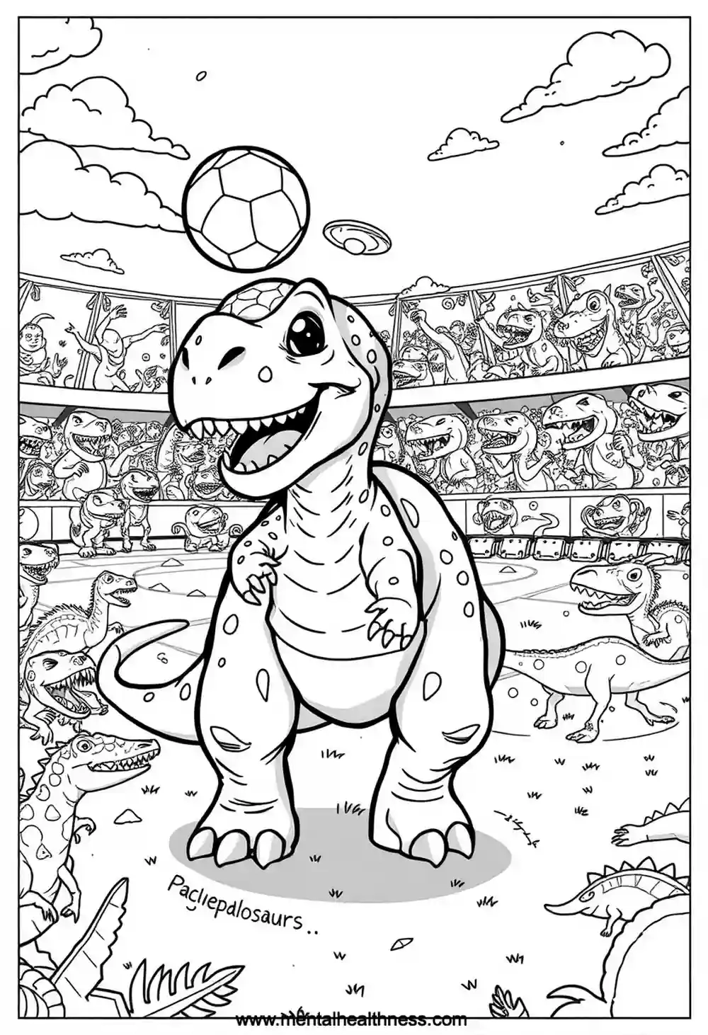 Dinosaur Coloring Pages Free PDF Printables 