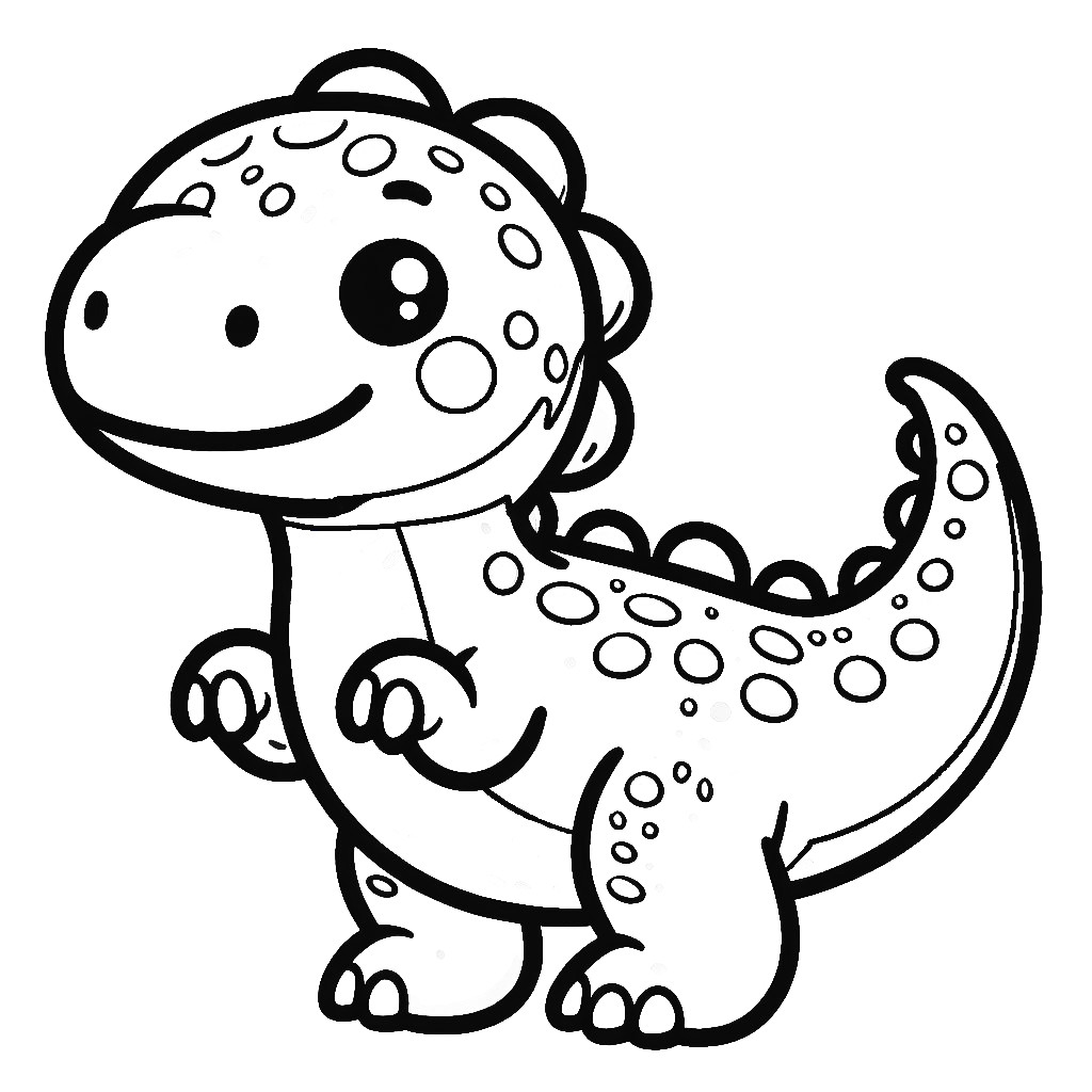 cute dino coloring pages