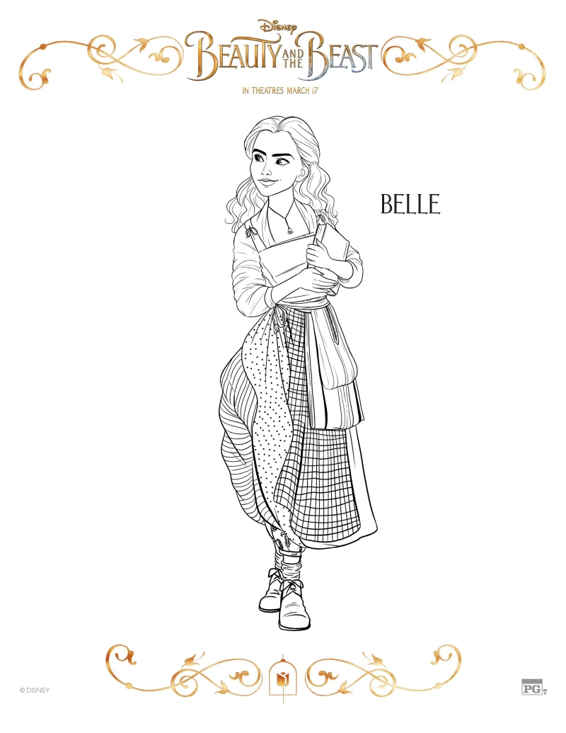 princess belle coloring pages free princess belle coloring pages free