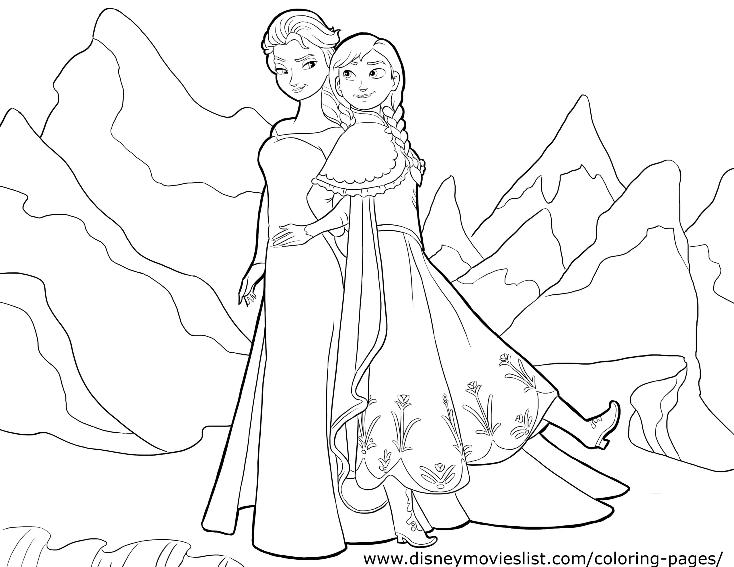 Disney FROZEN Coloring Pages Lovebugs And Postcards