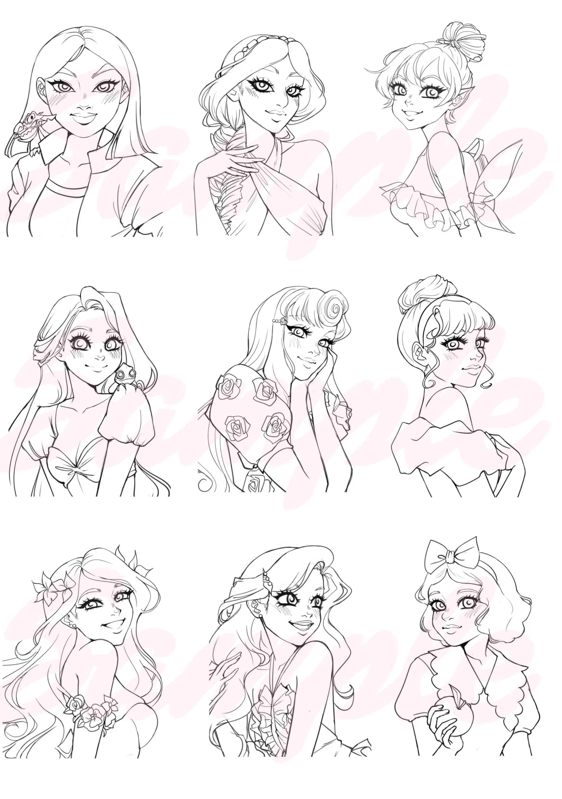 Disney Princess Coloring Pages Monicherrie