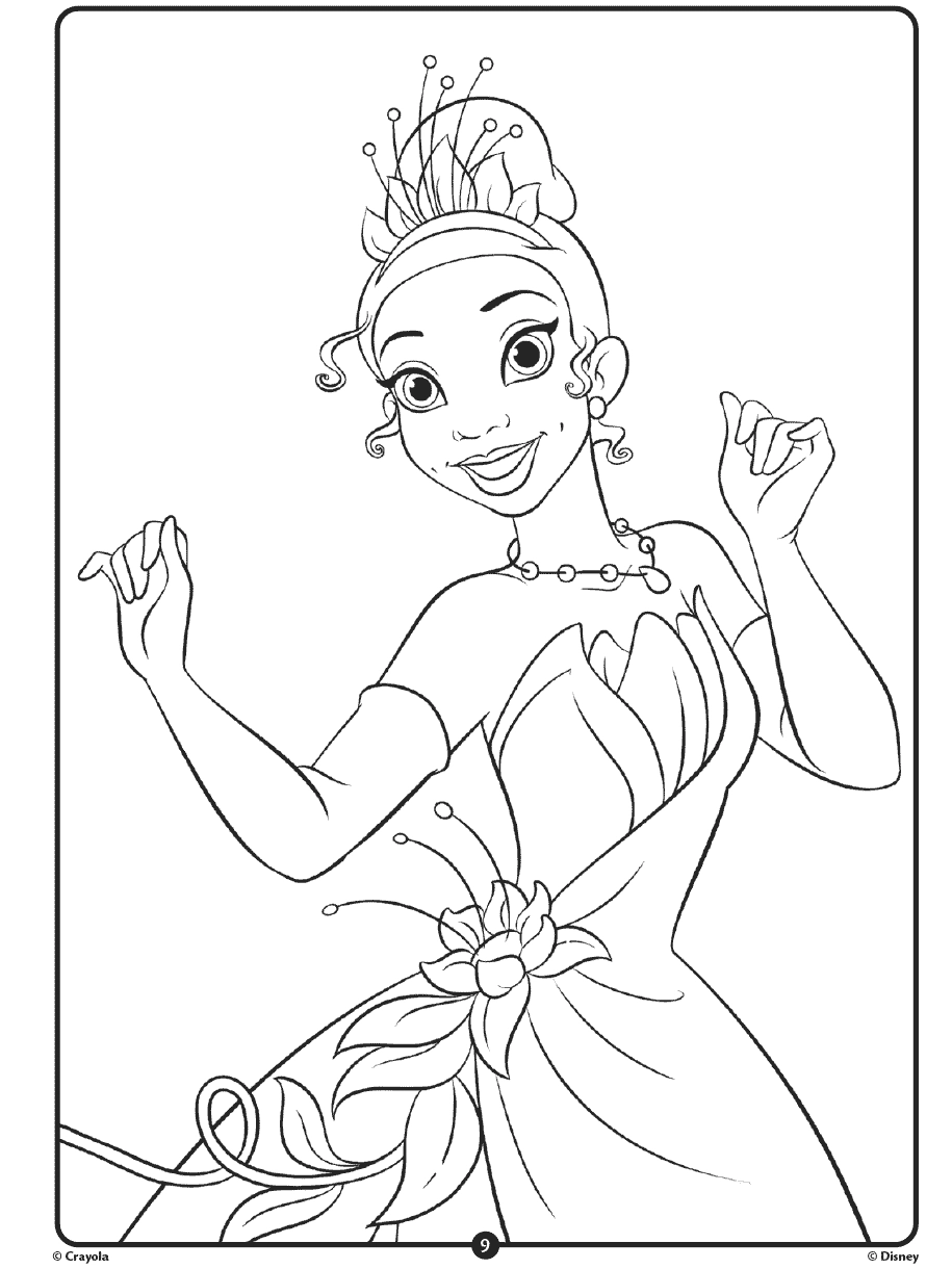 disney princess coloring book printable