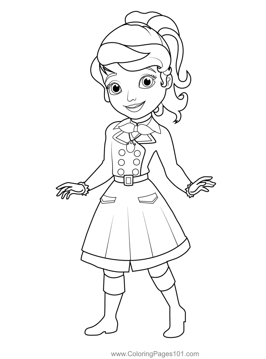 Disney Sofia Coloring Page For Kids Free Sofia Printable Coloring Pages Online For Kids ColoringPages101 Coloring Pages For Kids