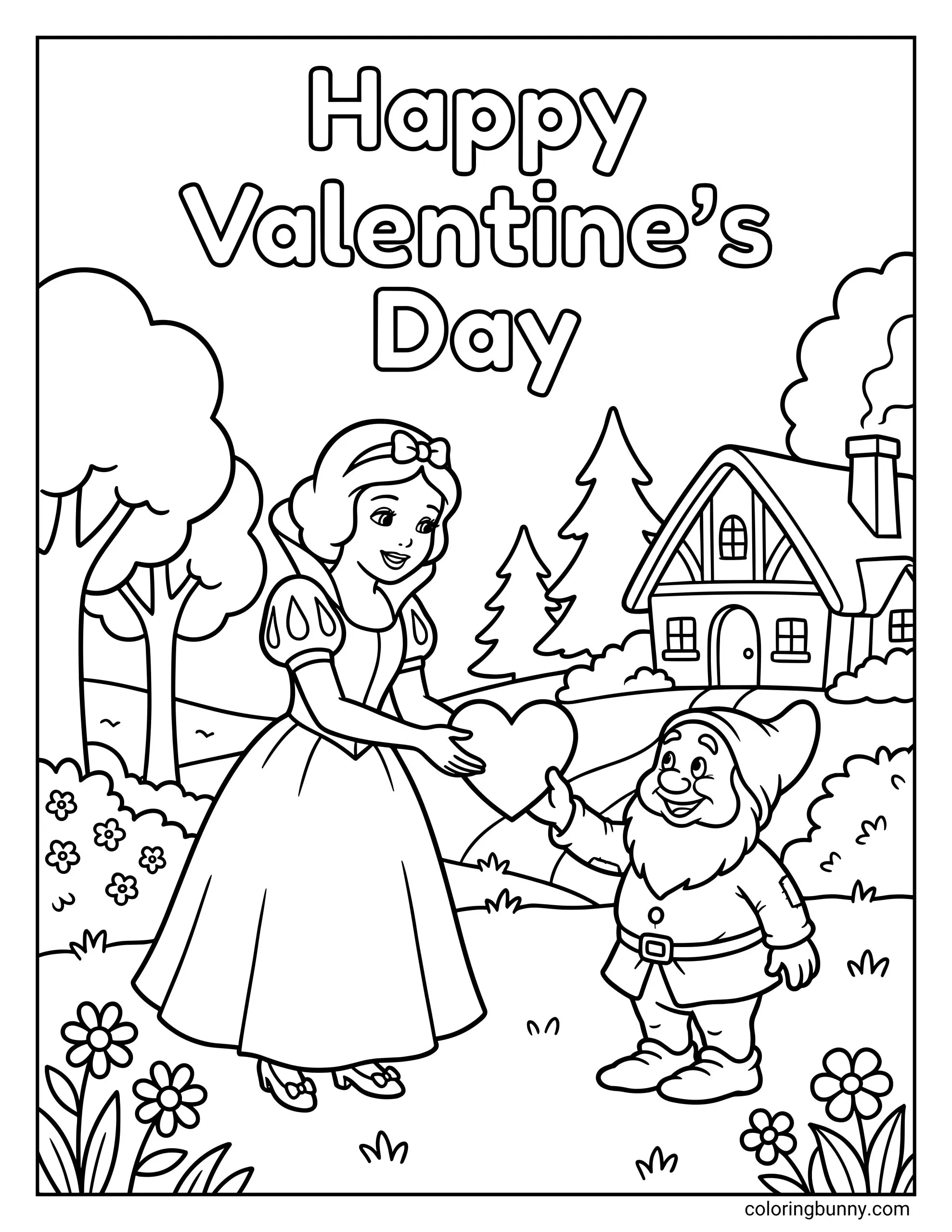 Disney Valentine s Day Coloring Pages 30 Free Printable PDFs 