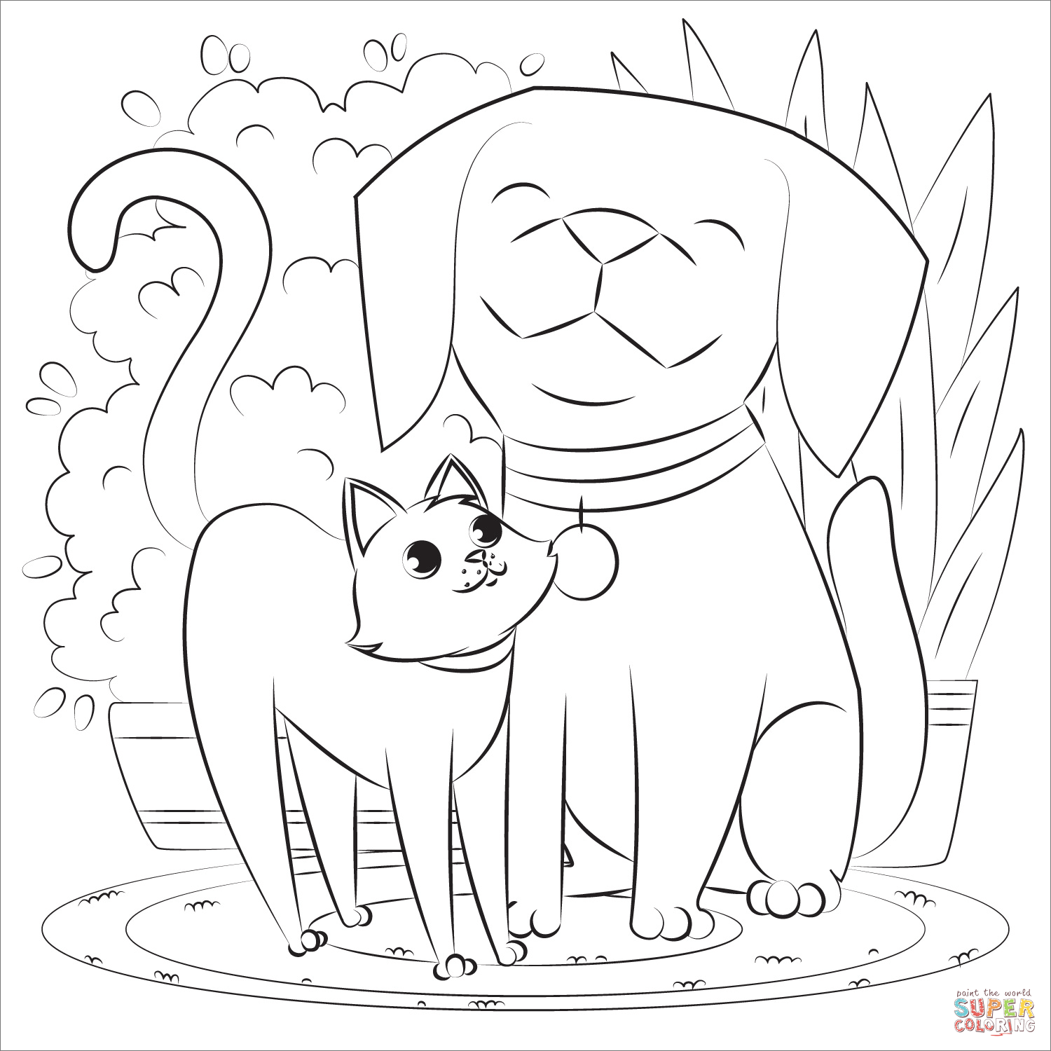 colouring pages cats and dogs colouring pages cats and dogs