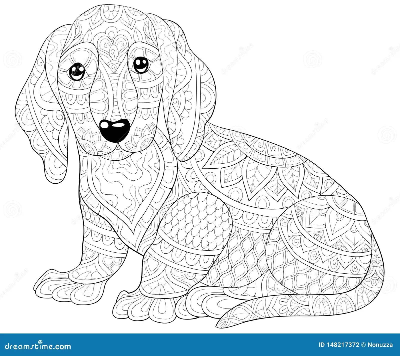 Dog Coloring Book Stock Illustrations 8 302 Dog Coloring Book Stock Illustrations Vectors Clipart Dreamstime