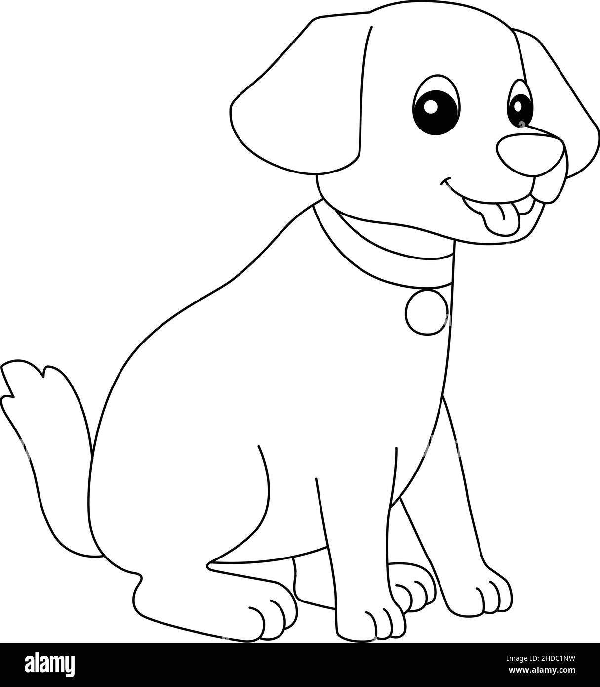 Dog Coloring Page Isolated For Kids Stock Vector Image Art Alamy Dog Coloring Page Isolated For Kids Stock Vector Image Art Alamy