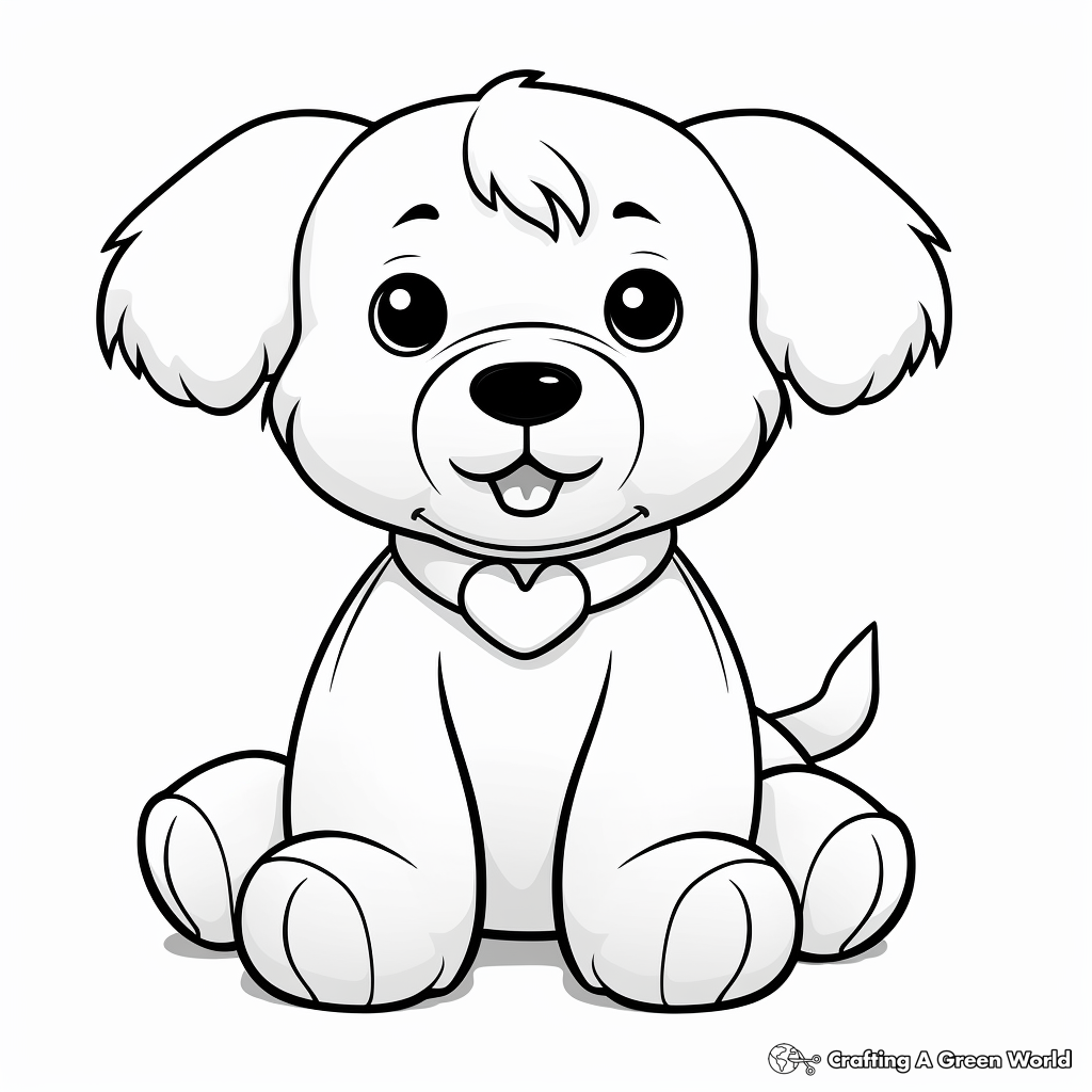 Dog Toy Coloring Pages Free Printable 