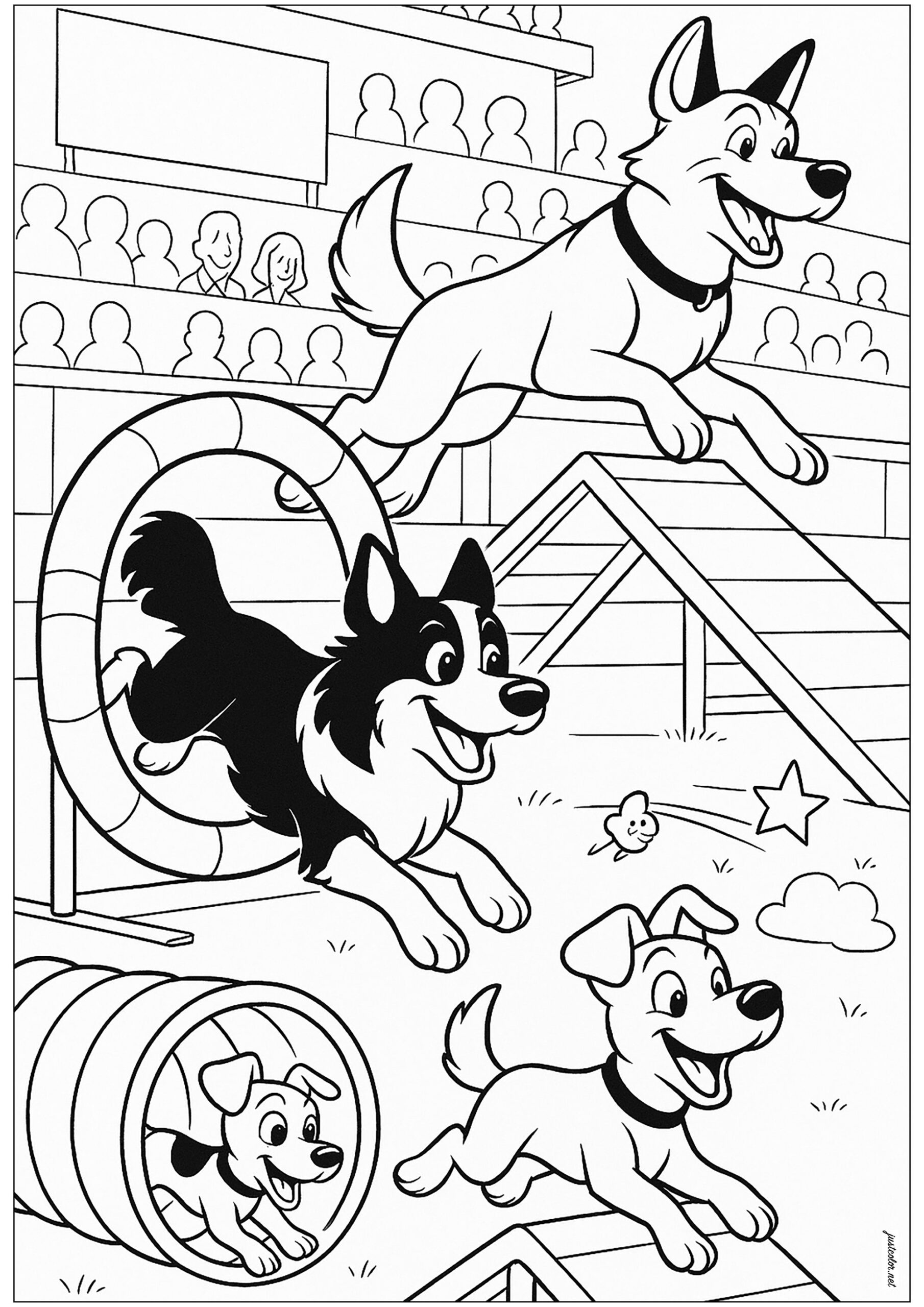 print dog coloring pages