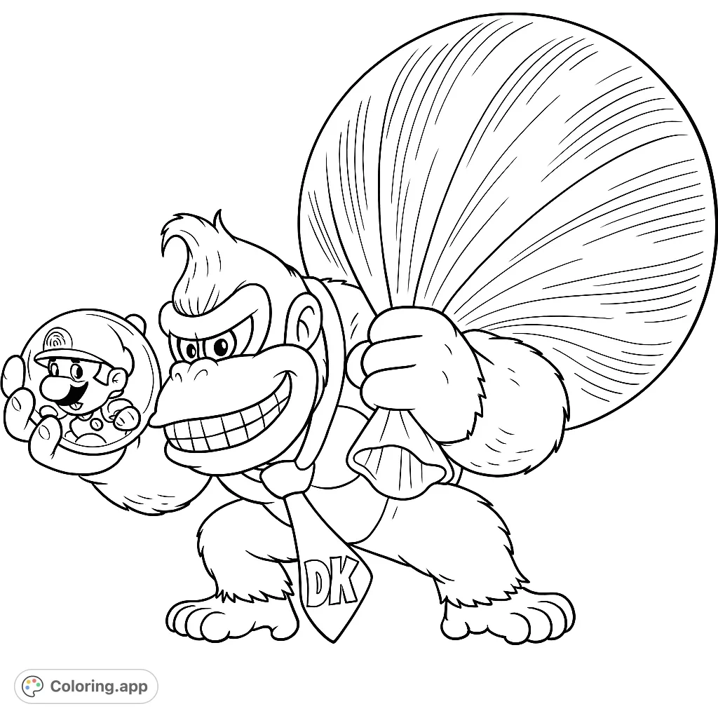 Donkey Kong s Big Haul Coloring app