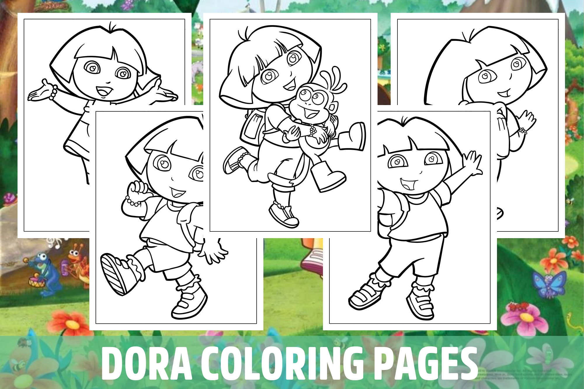 colouring pictures of dora the explorer colouring pictures of dora the explorer