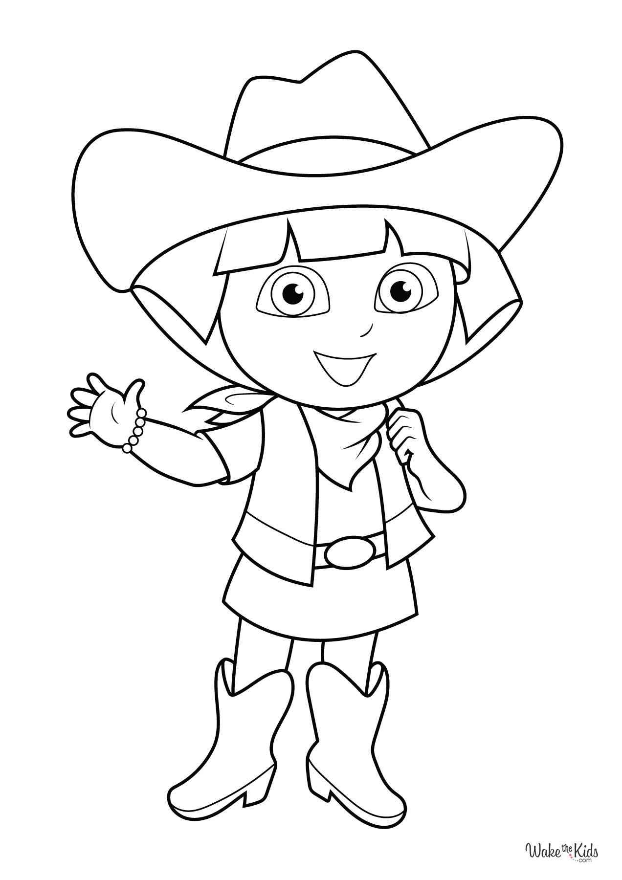 princess dora coloring pages