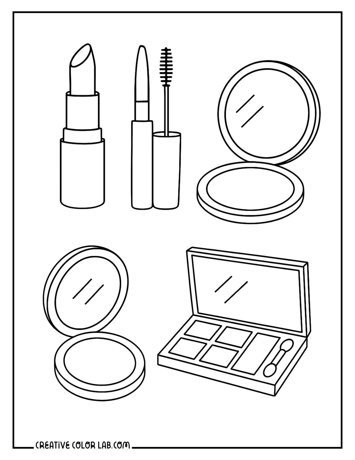 Downloadable Makeup Coloring Pages Free PDFs Downloadable Makeup Coloring Pages Free PDFs
