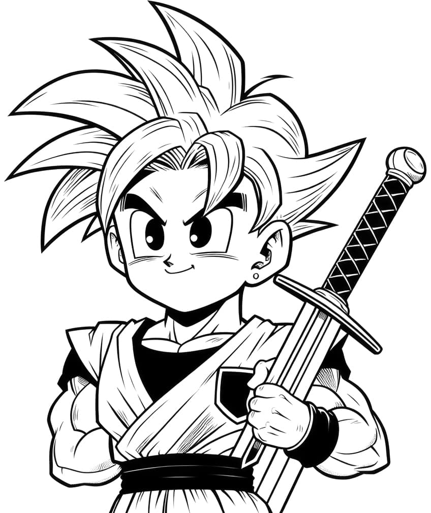 goku dragon ball z coloring pages
