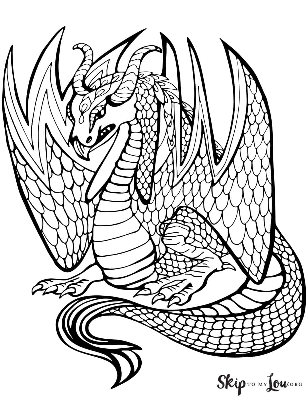 Dragon Coloring Pages Free Printables