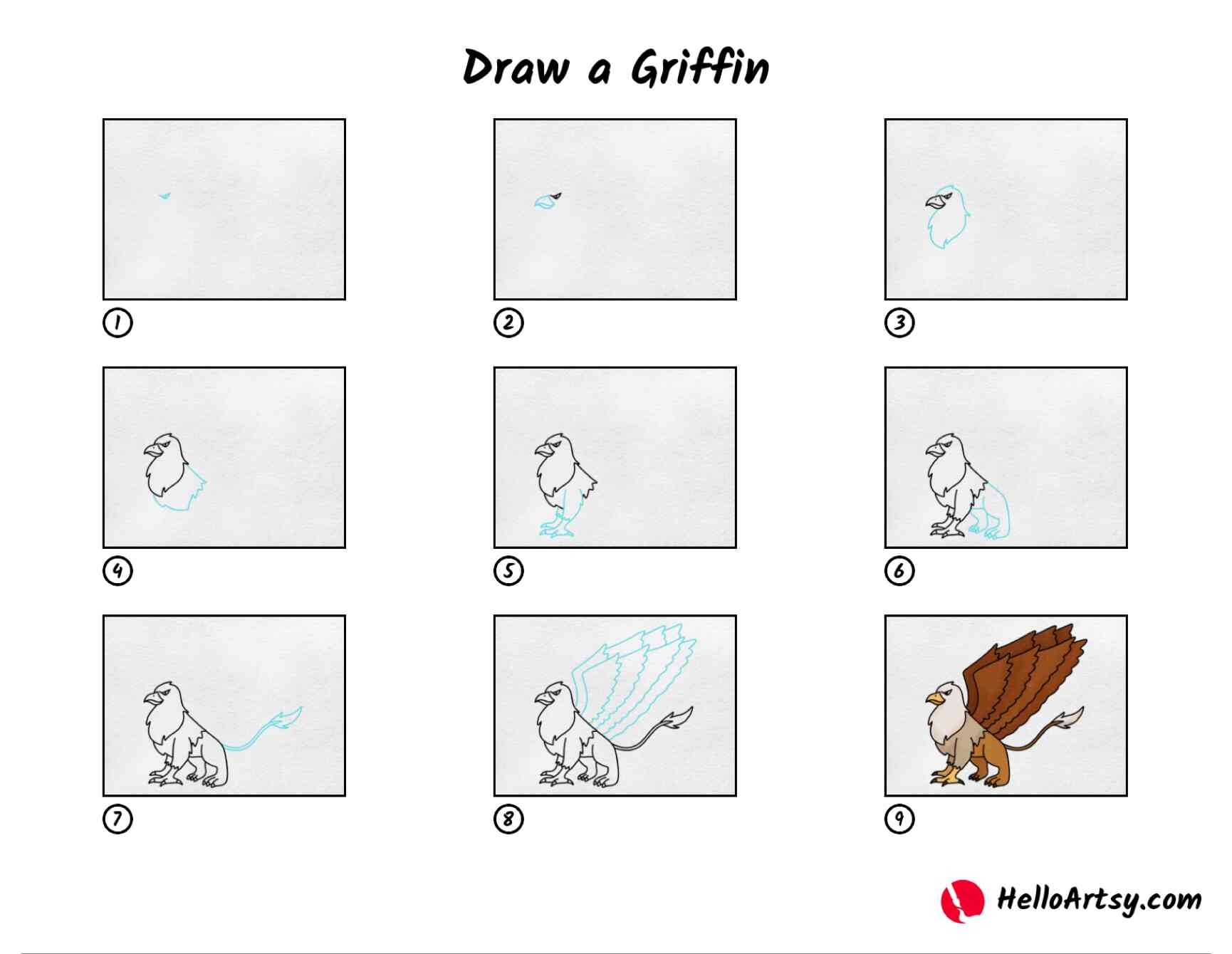 Draw A Griffin HelloArtsy