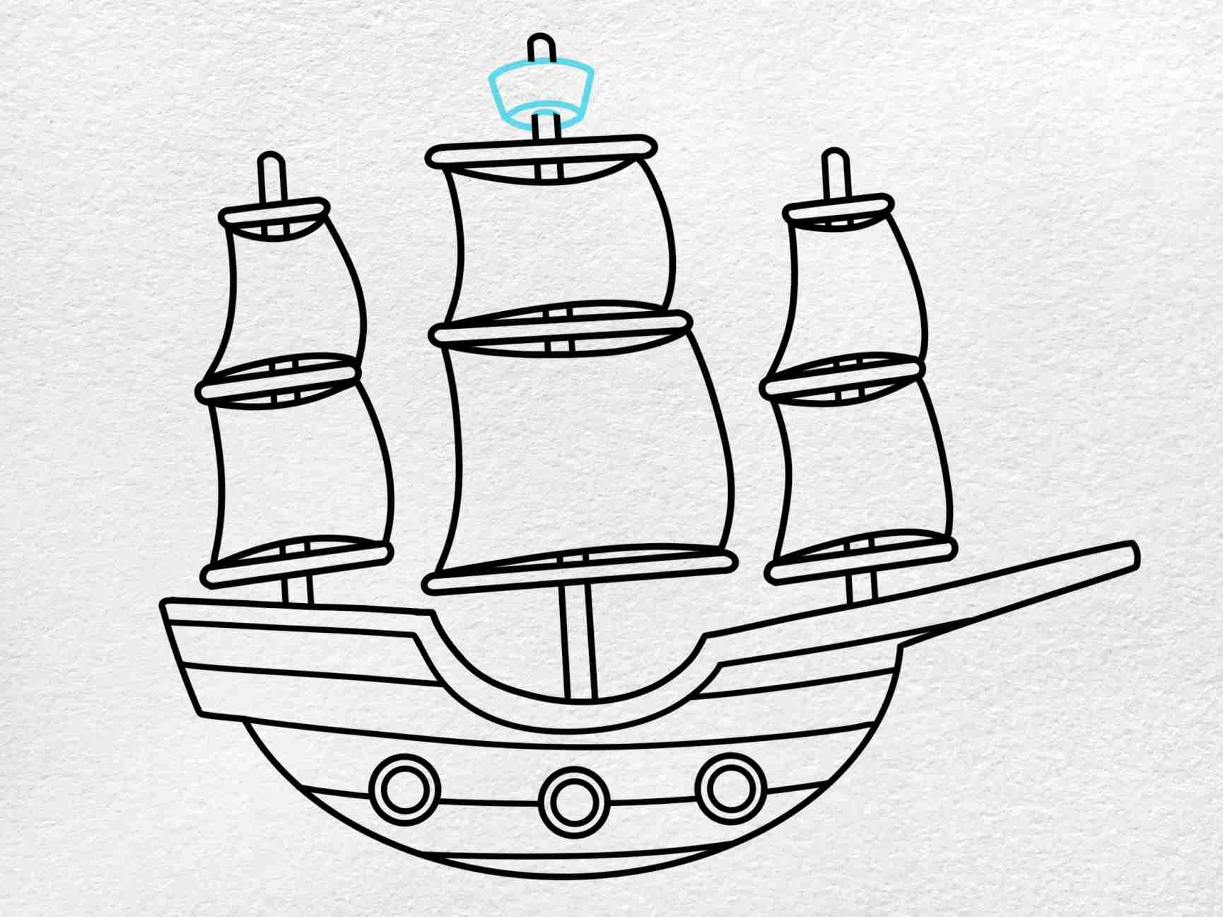 Draw A Pirate Ship HelloArtsy