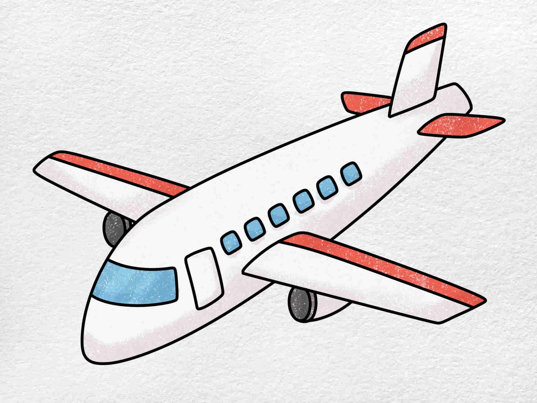 simple drawing of a plane