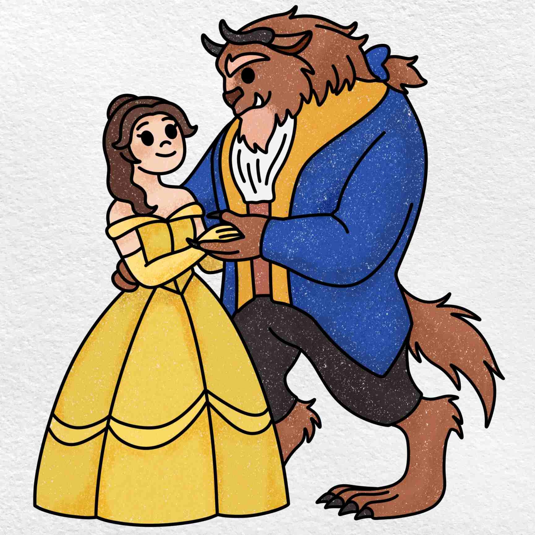 Draw Beauty And The Beast HelloArtsy