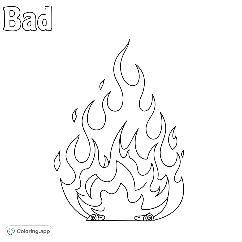 Dynamic Flame Burst Coloring app Dynamic Flame Burst Coloring app