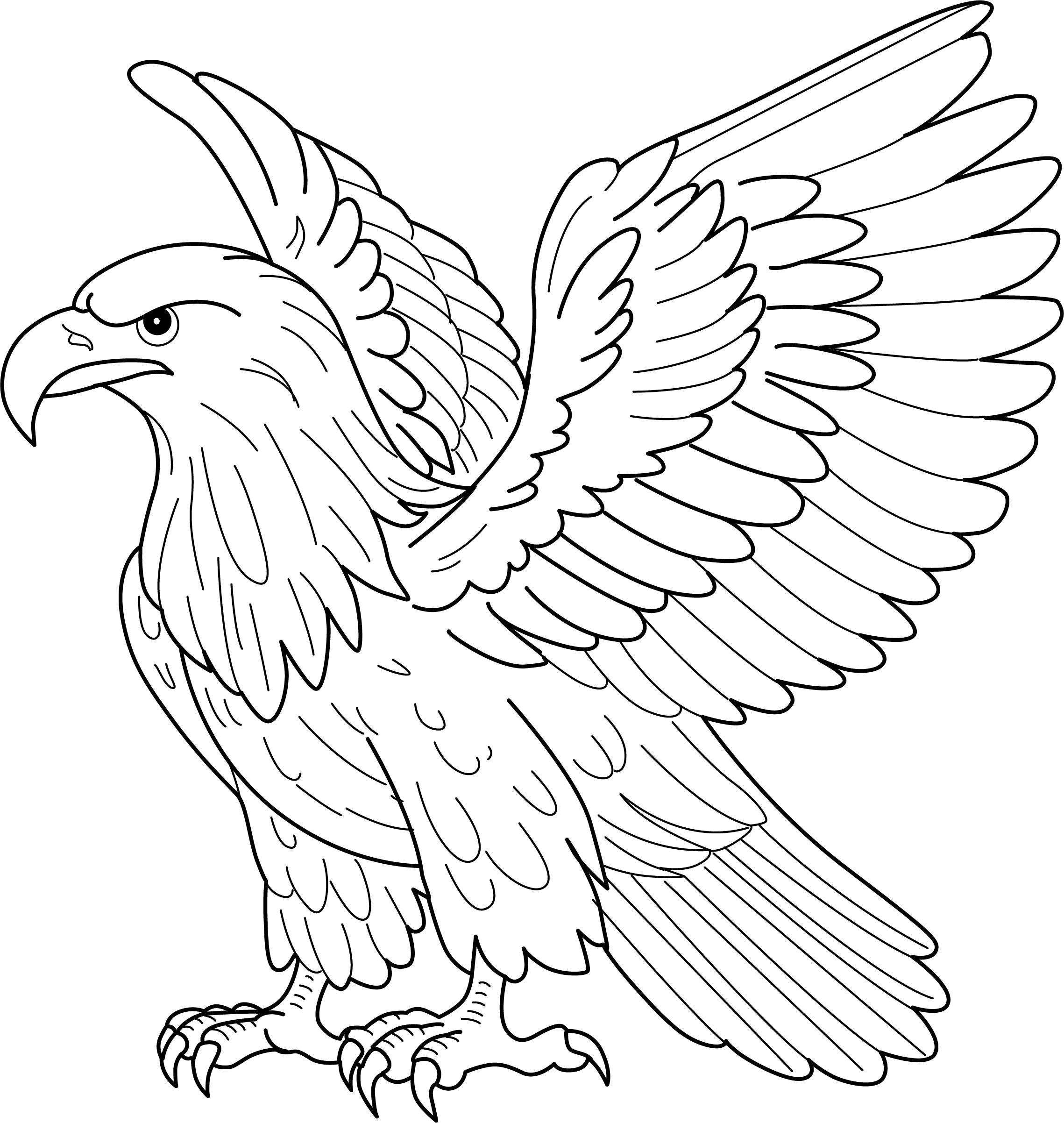 Eagle Coloring Sheet Creative Printable For Children Eagle Coloring Sheet Creative Printable For Children