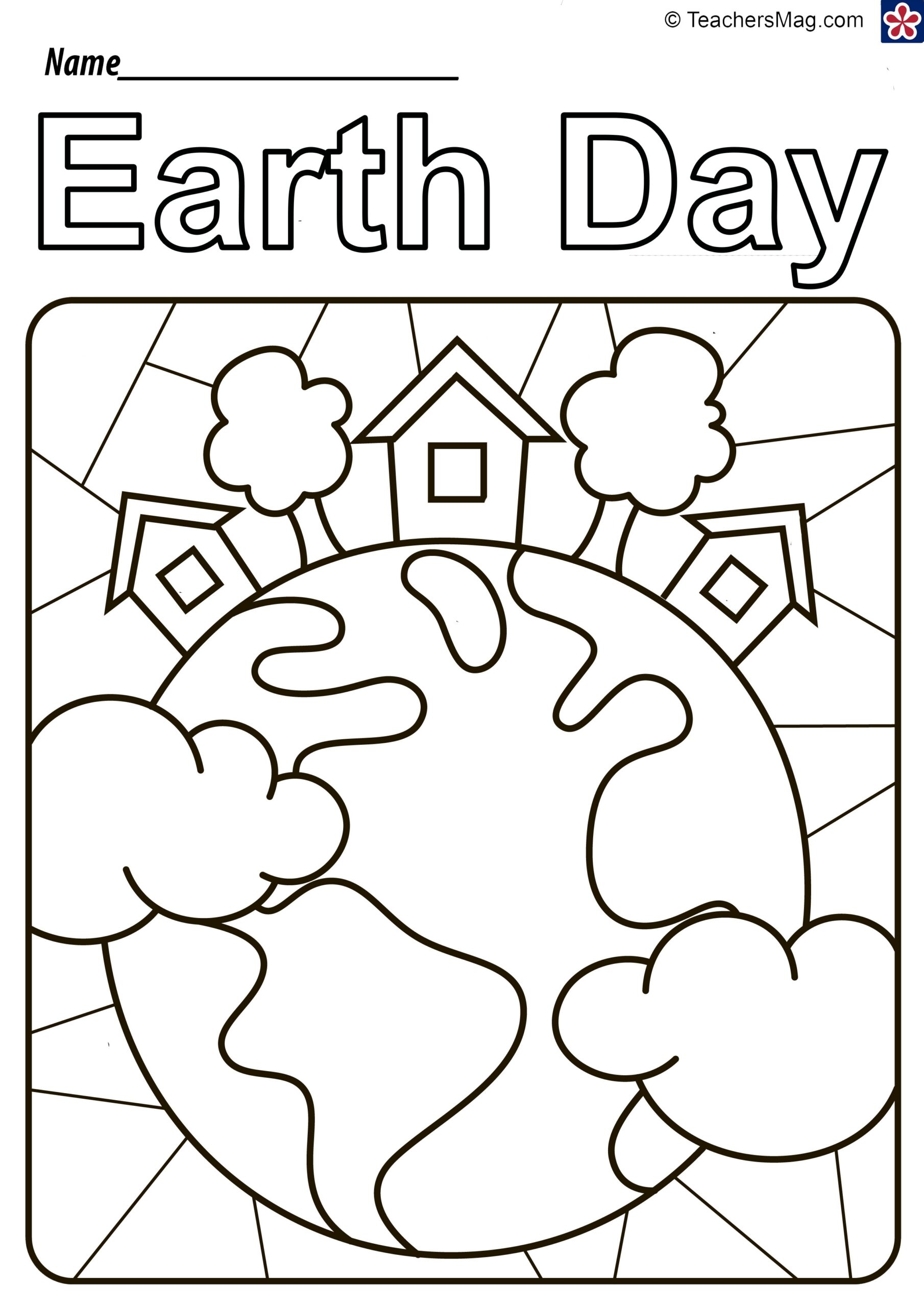 Earth Day Color By Number TeachersMag