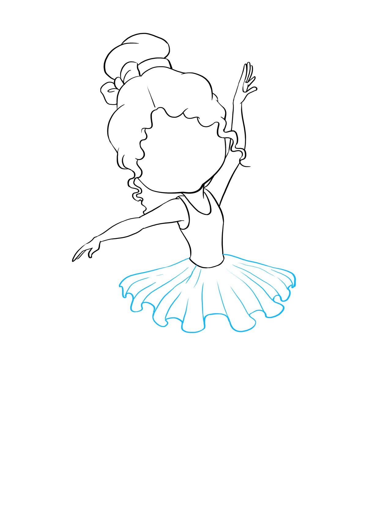 Easy Ballerina Step by Step Drawing Tutorial Easy Drawing Guides