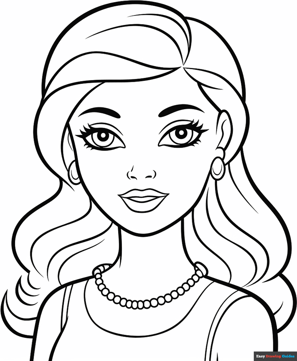 barbie coloring pages print