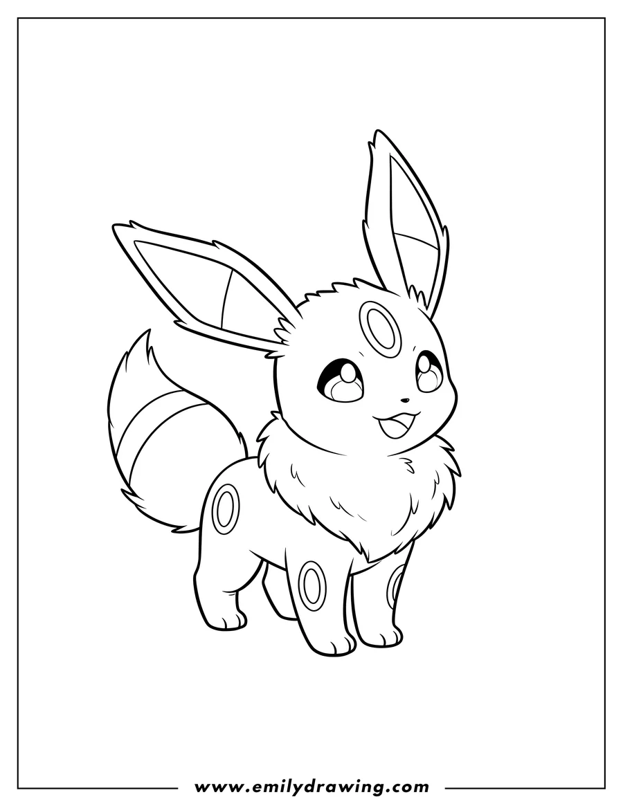 pokemon eevee colouring pages
